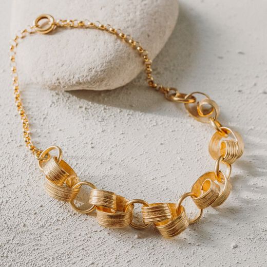 Ribbon statement necklace by Emma Calvert